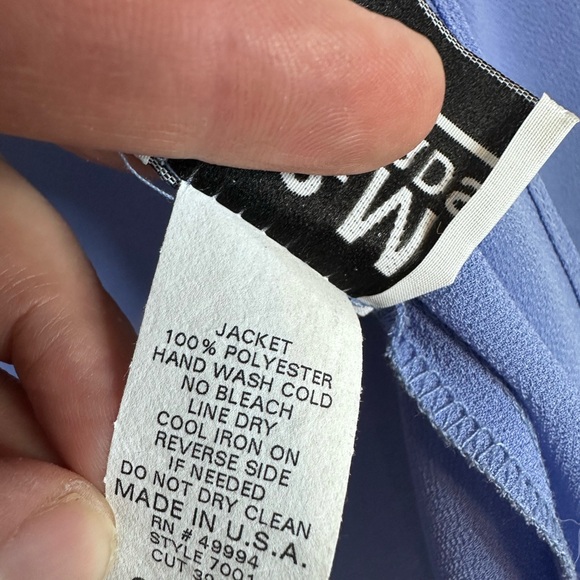 R&M Richards Blue Cape Jacket with Embellishments 90s - Picture 4 of 8